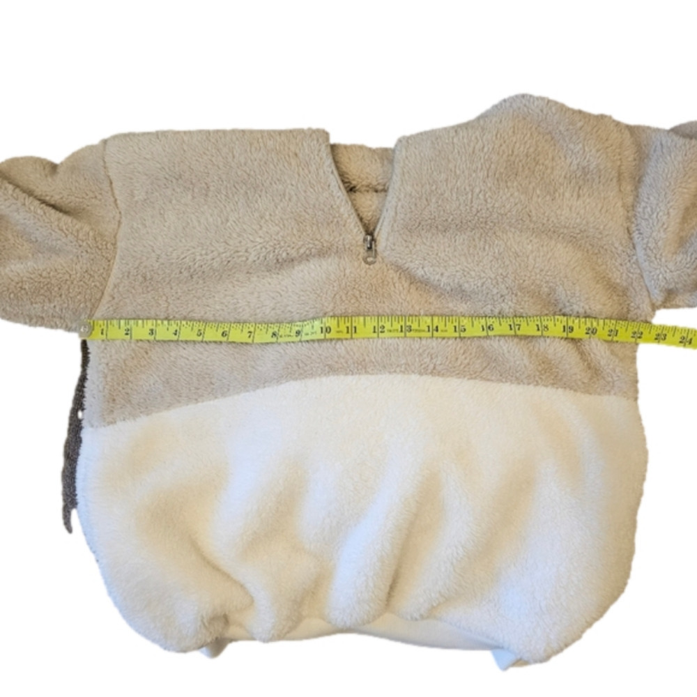 SOURCE Unknown Soft Fluffy 1/4 Zippered Sweatshirt Size L - Picture 6 of 8
